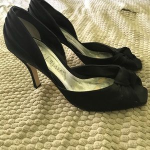 White House Black Market open toe pumps