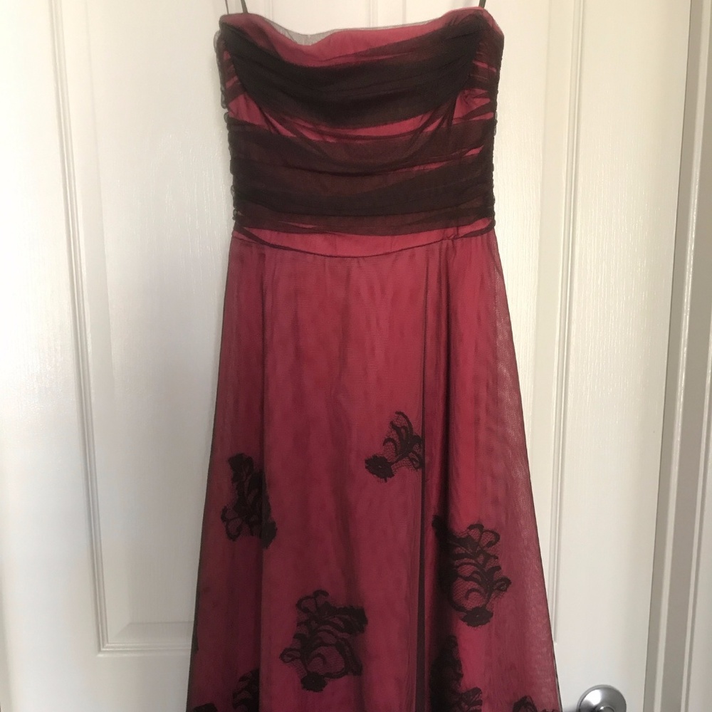 BCBG Strapless Formal Dress