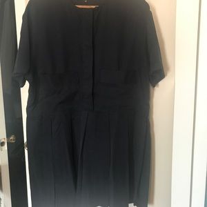 Navy dropped waist dress / tunic