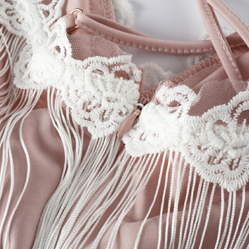 50% Off!🎉 Last Small•Flirty Fringe Tassels Dress - Picture 3 of 4