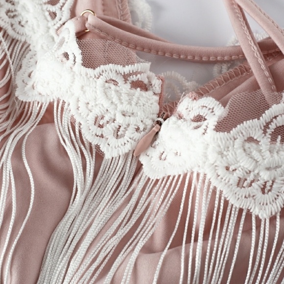 50% Off!🎉 Last Small•Flirty Fringe Tassels Dress - Picture 3 of 4