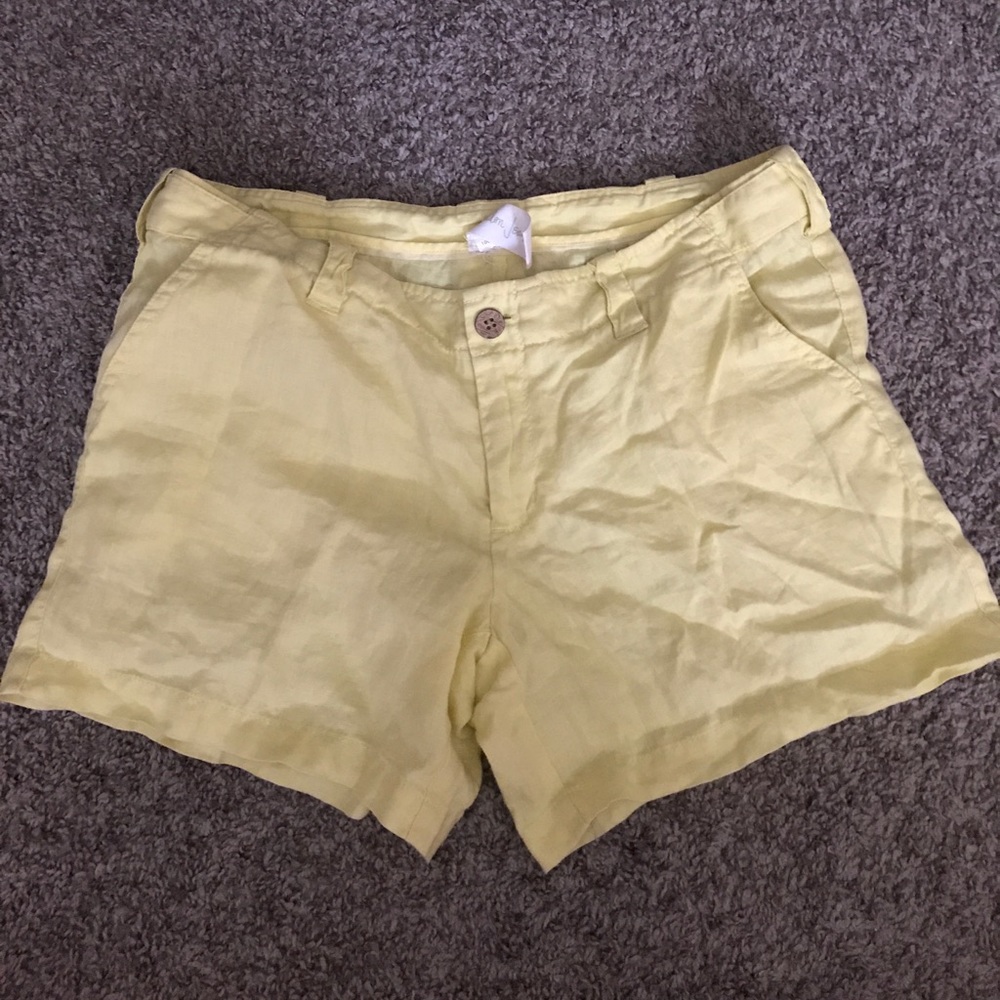 Victoria’s Secret London Jeans yellow shorts