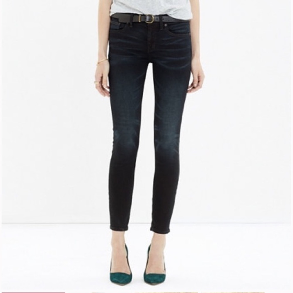 Madewell Skinny Skinny Crop Jeans -mid-rise, black