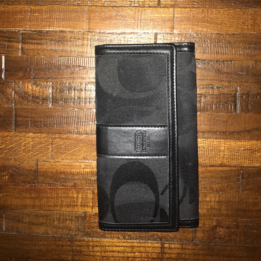 Black coach wallet
