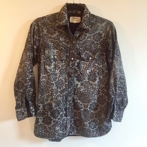 Anthropologie Current/Elliott Lace Print Shirt