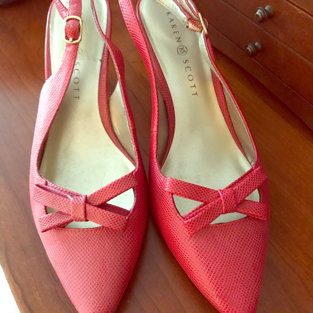 Sling back heels