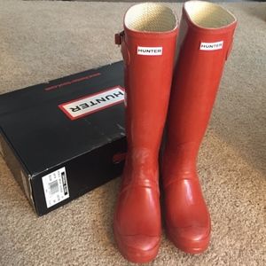 HUNTER: Original Tall Gloss Red Rain Boots