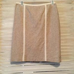Well-made Tan Professional Skirt