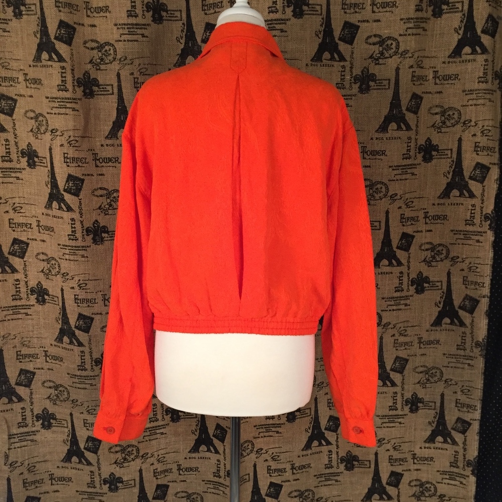 🎉HP🎉Cartonnier Anthropologie Orange Jacket Sz L - Picture 7 of 8