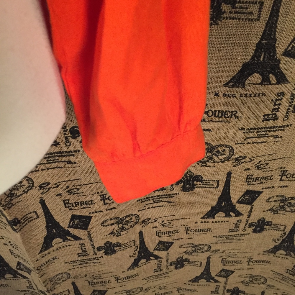 🎉HP🎉Cartonnier Anthropologie Orange Jacket Sz L - Picture 6 of 8