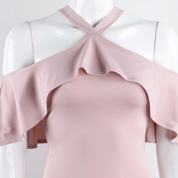 ๐ฅLast Mโข Cold Shoulder Midi Dress - Picture 2 of 5