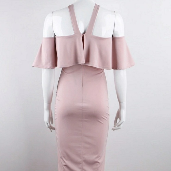 ๐ฅLast Mโข Cold Shoulder Midi Dress - Picture 3 of 5