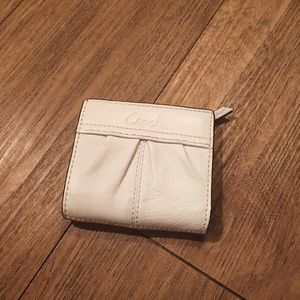 Mini snap leather coach wallet