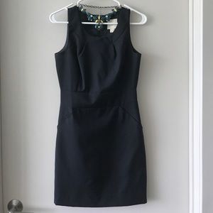 J. crew black suiting dress with pockets sz 2