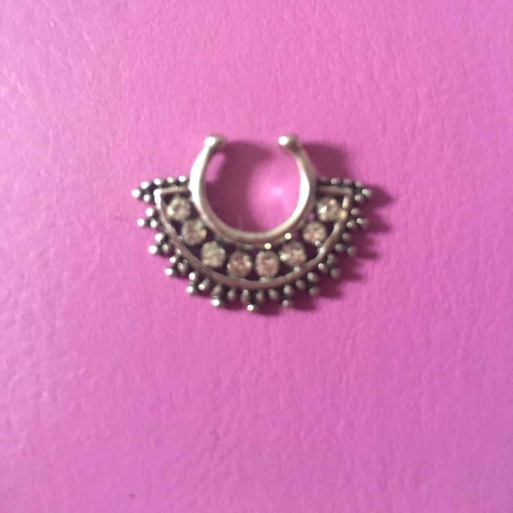 Faux septum ring