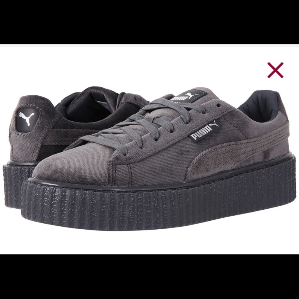 Grey Velvet Fenty Creepers *DEADSTOCK*