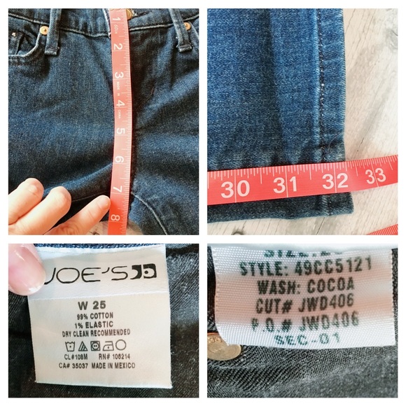 Joe's Jeans Straight leg - Cocoa 25 x 33 - Picture 3 of 3