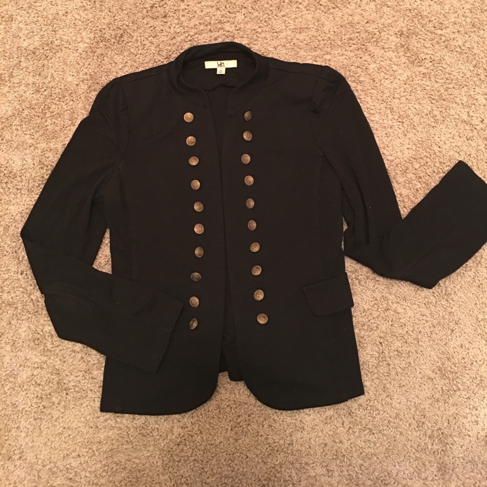 Black Jacket with Copper Buttons