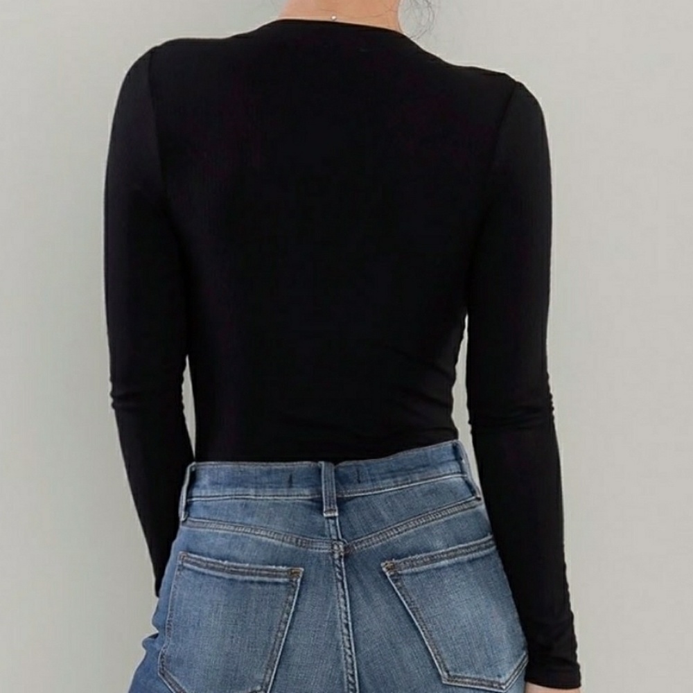 Last M• ⬇️Ribbed Snap-Button Bodysuit - Picture 2 of 3