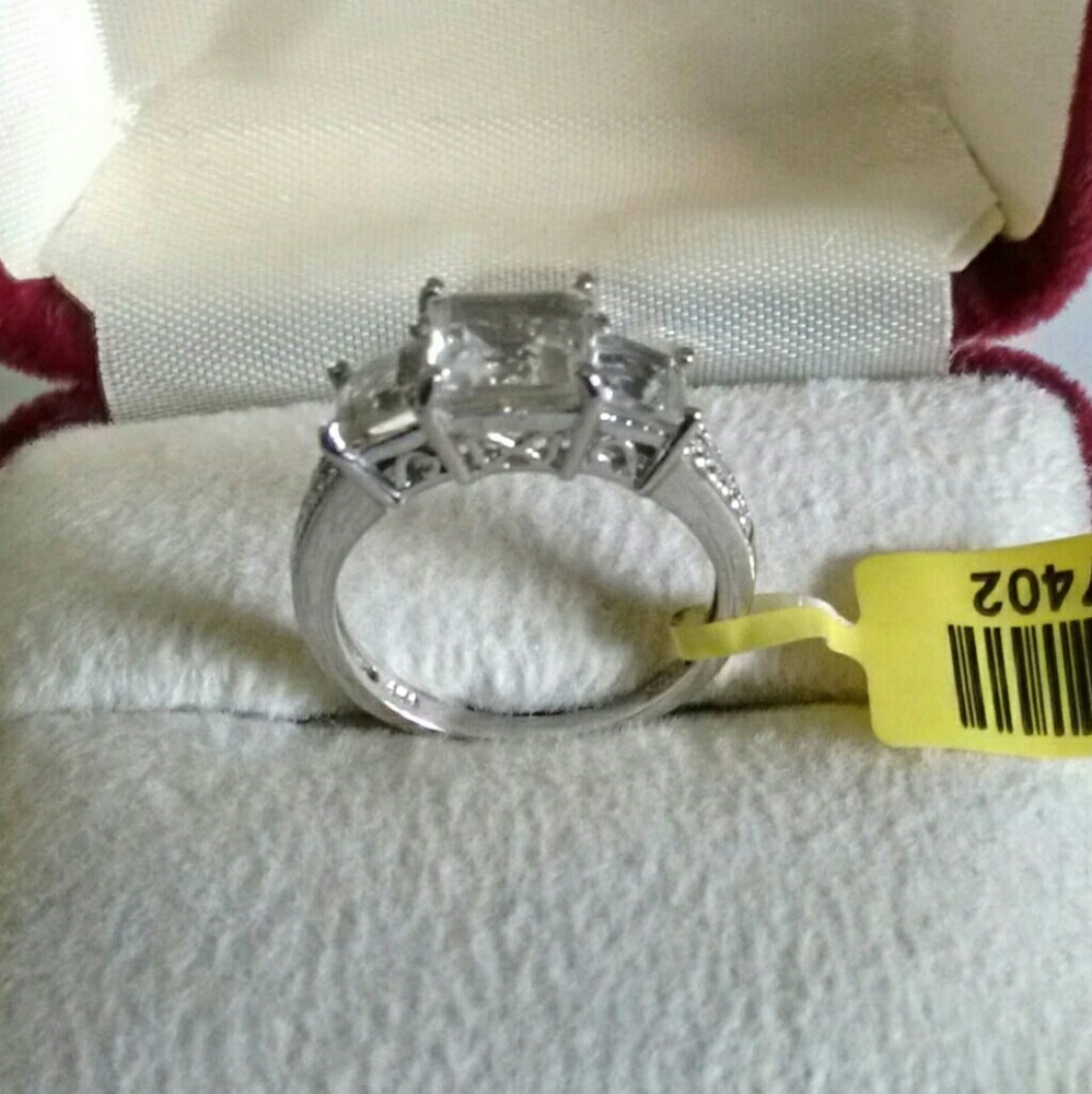 Sterling Silver, Ouro Preto Dia. Cut Sqr. Ring S-8