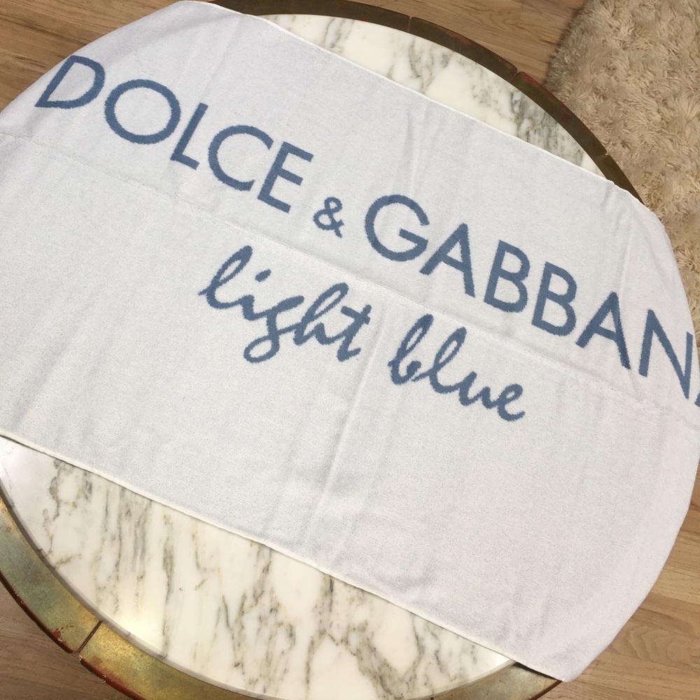 Dolce & Gabbana Light Blue Beach Towel.