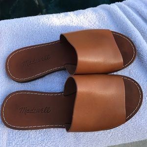 Madewell slides! Worn once. Size 5 womens