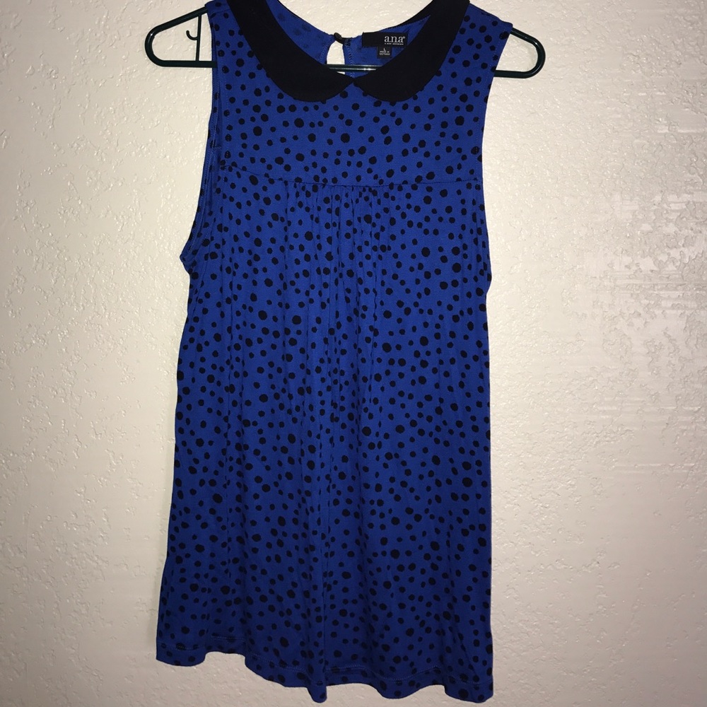 Polka dot dressy tank
