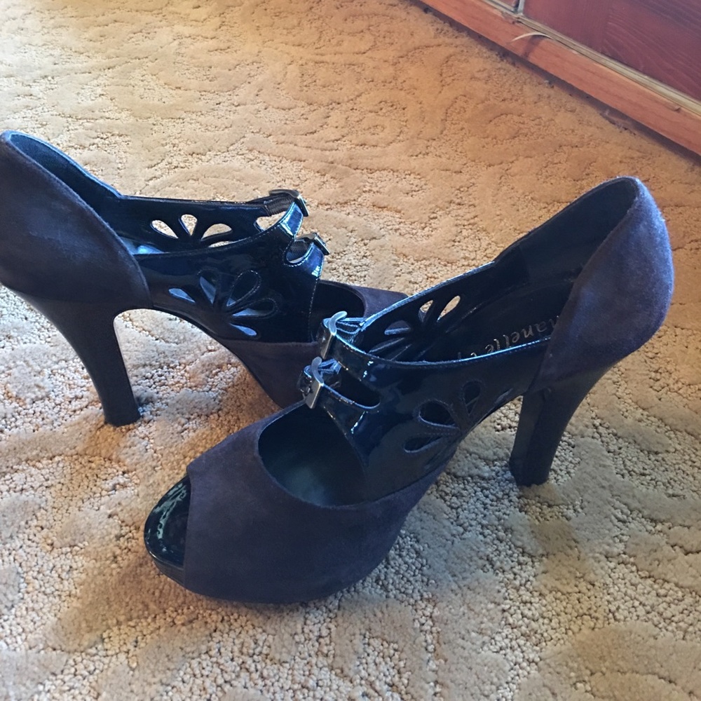 Nanette Lepore heels with cut-outs.