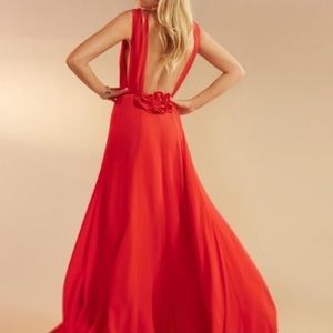Reformation Anne Red Dress