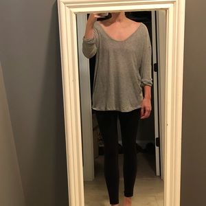 J. Crew three-quarter sleeve draped swing tee