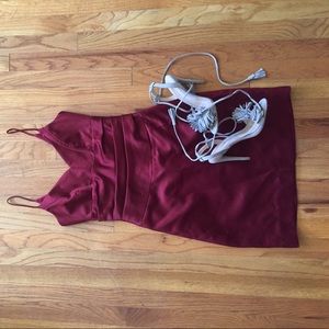 Satin cocktail dress