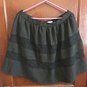 Xhilaration High Waisted Eyelet Skirt L