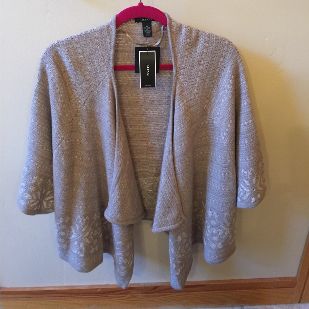 Alfani open-front Cardigan.