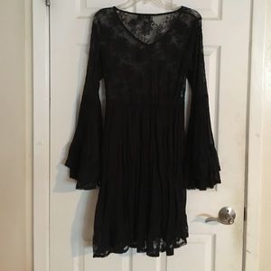 Black lace dress