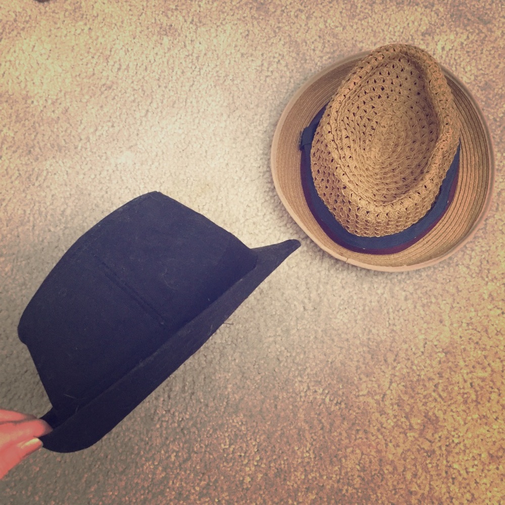 Lot of TWO Fedora Hats