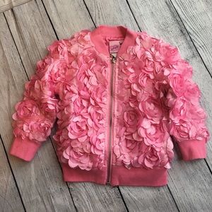 Lipstick Girls Pink Floral Puff Jacket