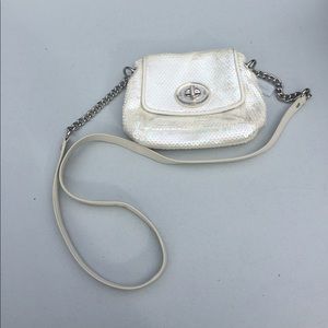 Coach sequin crossbody with turnlock closure