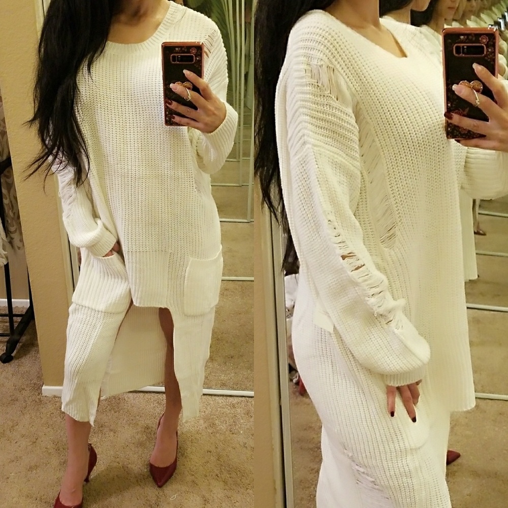 Chunky Cozy Hi-Low Sweater - Picture 8 of 8