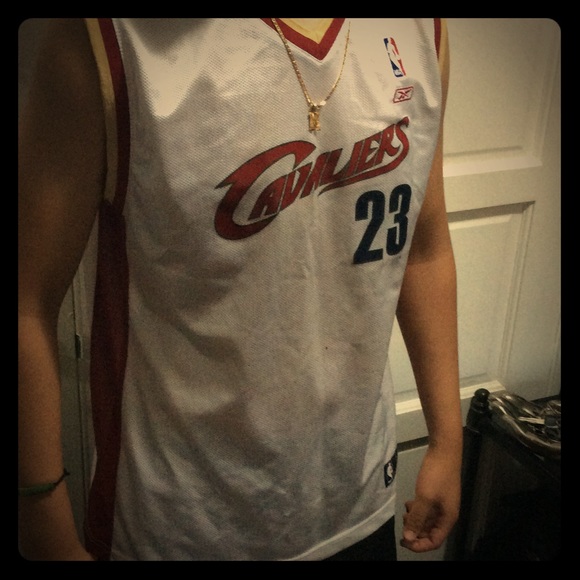 Maillot NBA Lebron James Cleveland Cavaliers 2003-04 Mitchell & Ness Hardwood Classics Pour enfant Rouge