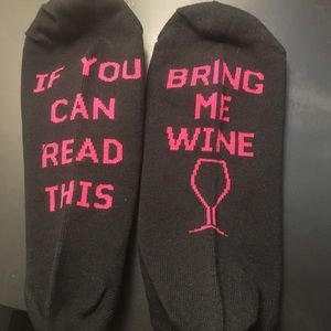 OS ⭐️ NEW ⭐️  bring me wine socks