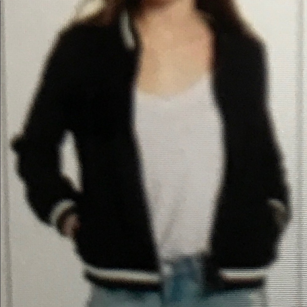 Eyelet Bomber Jacket - image 1