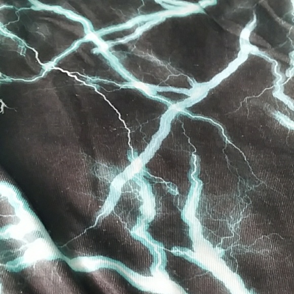 Xhilaration blue lightning pattern leggings - Picture 2 of 2