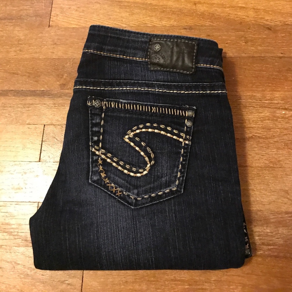 Silver bootcut jeans
