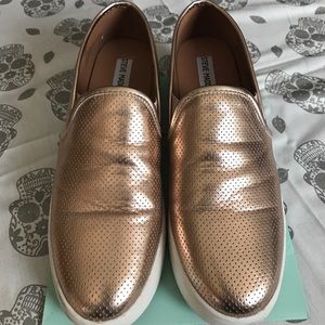 Steve Madden Metallic Slip Ons