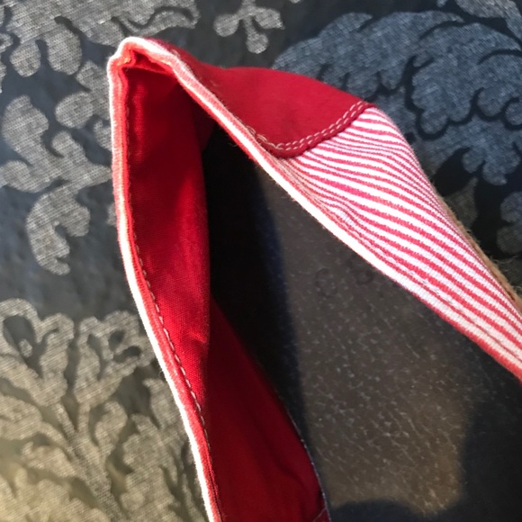 🇦🇷 Red and White Alpargata Canvas Slip on Shoe - Picture 3 of 4