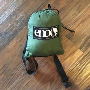 Blue and green double nest eno hammock