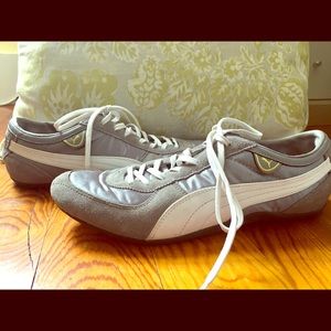 Sporty Satin and Suede Puma Sneakers