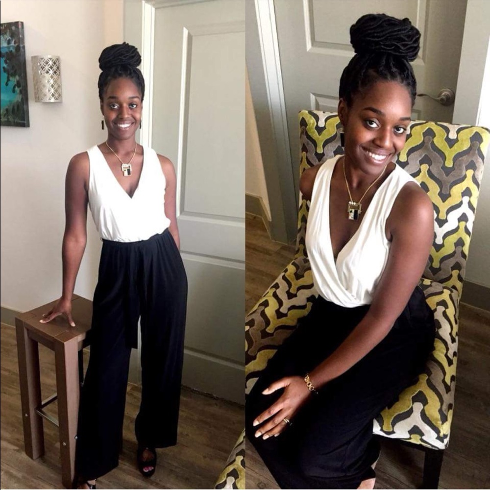 Beautiful black and white jumpsuit!!!