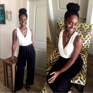 Beautiful black and white jumpsuit!!!