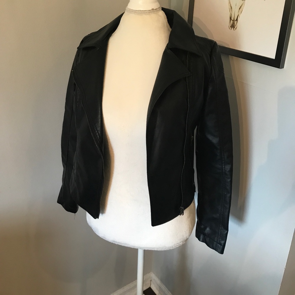 Faux leather jacket